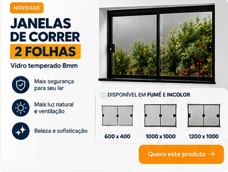 Janela de correr 2 folhas